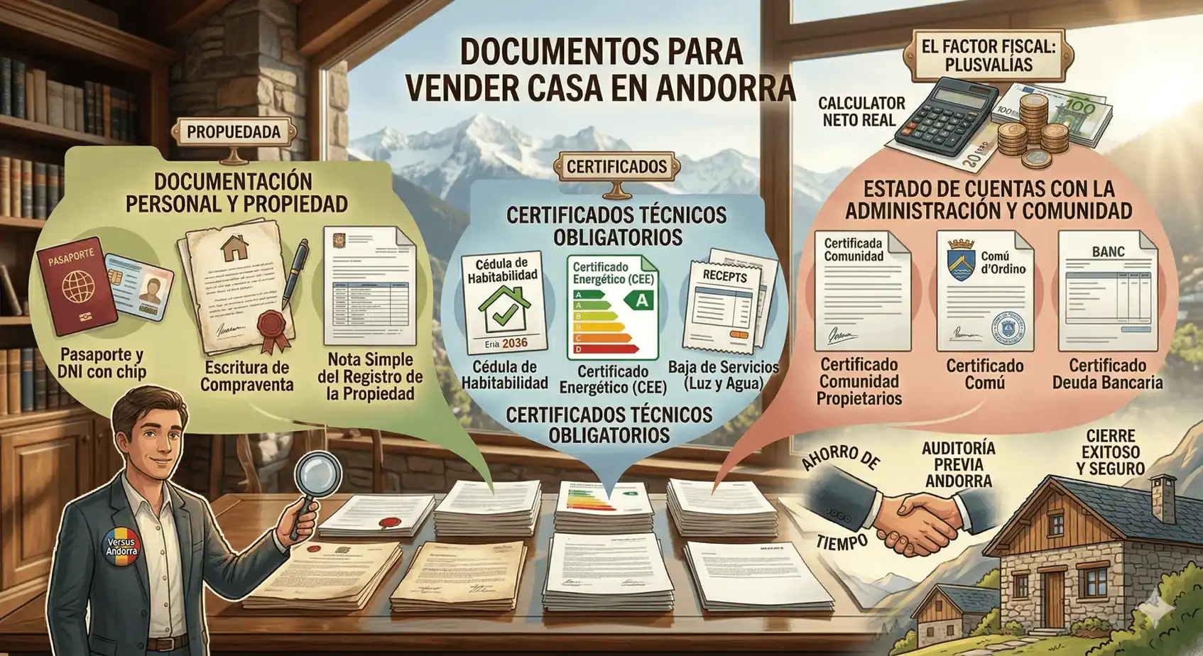 Que documentos necessita para vender a sua casa em Andorra sem imprevistos?