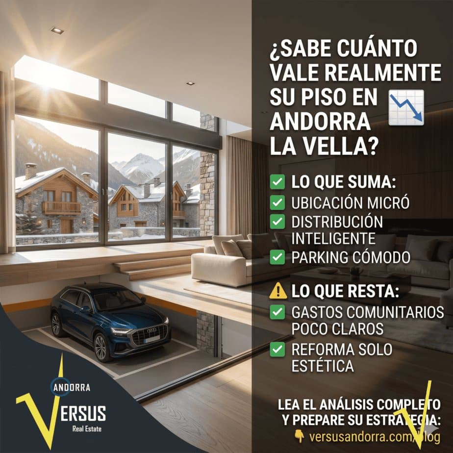 Valuation in Andorra la Vella: what really goes up (and what goes down) in price